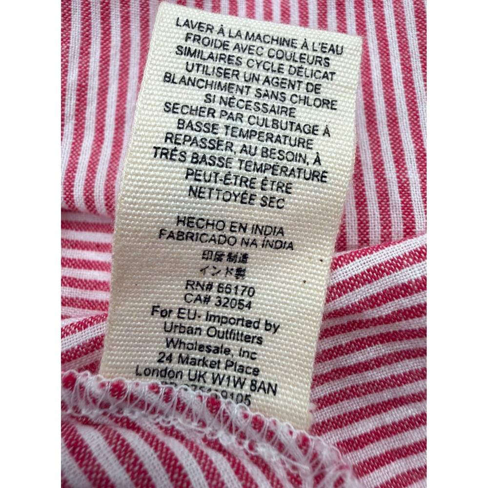 Free People Long Sleeve Tunic Shirt Dress Red Size S Old Money Picnic Americana - Picture 14 of 16